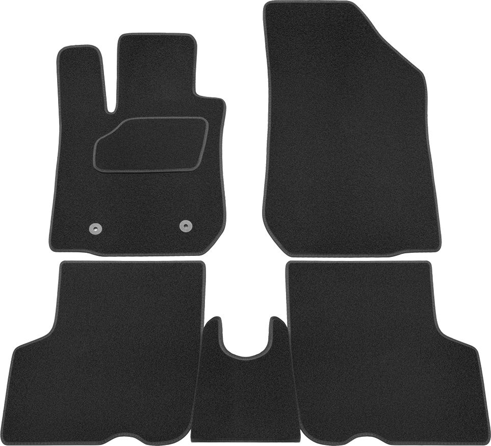 Коврики Rezkon ворсовые на резиновой основе для салона Lada Largus I рестайлинг 2021-2026. Артикул 2539020250