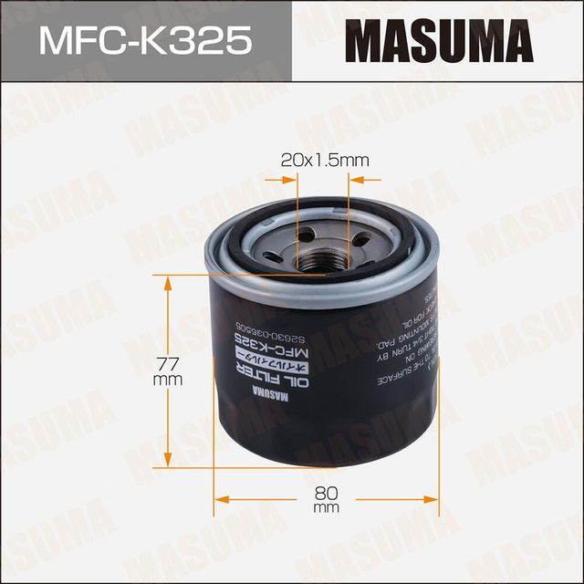 Фильтр масляный (Masuma). Артикул MFC-K325