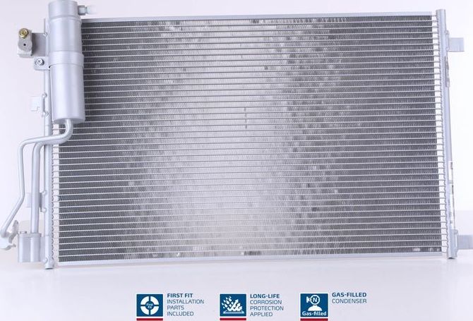 Радиатор кондиционера (конденсатор) Nissens (алюминий). Артикул 940417