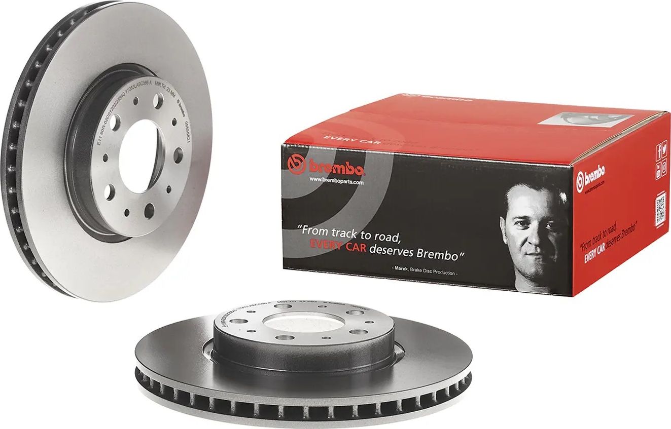 Тормозной диск Brembo PRIME LINE - UV Coated. Артикул 09.5568.21