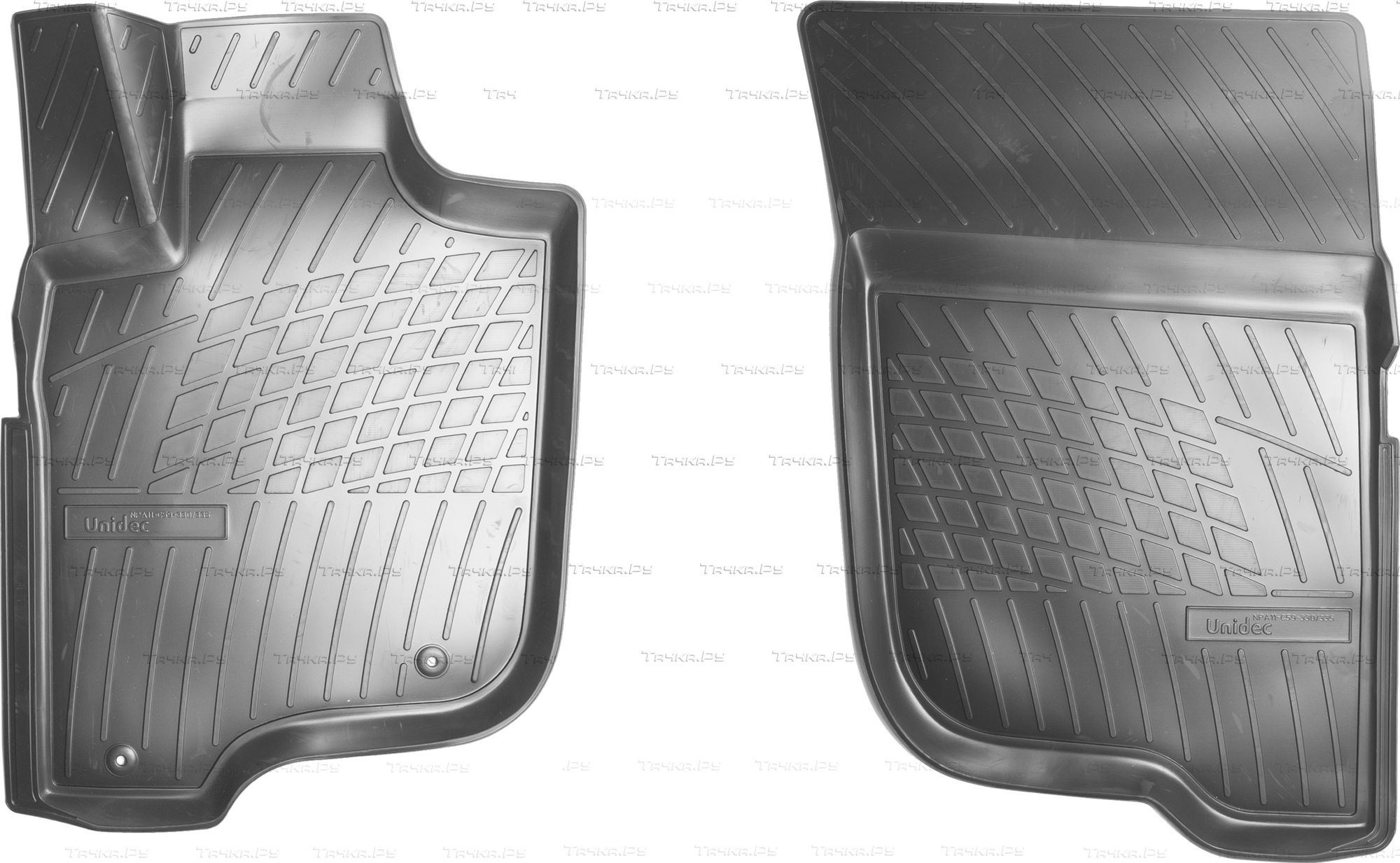 Коврики Норпласт для салона (передняя пара) Mitsubishi L200 V 2015-2026. Артикул NPA10-C59-337