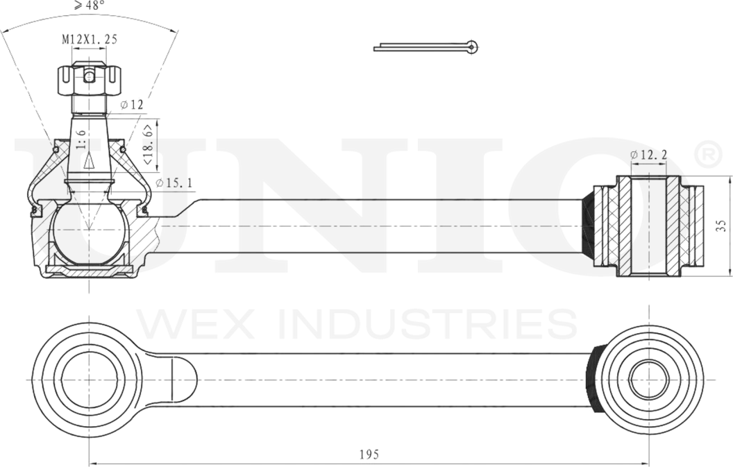 Рычаг подвески (Unio). Артикул SSP-40148
