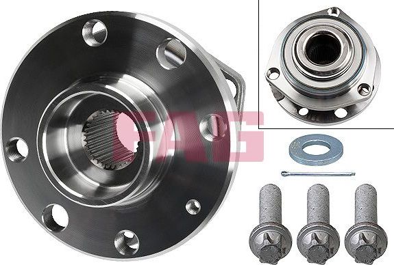 Ступица колеса с интегрированным подшипником (в сборе) Fag передняя для Opel Astra G 1998-2009. Артикул 713 6440 40