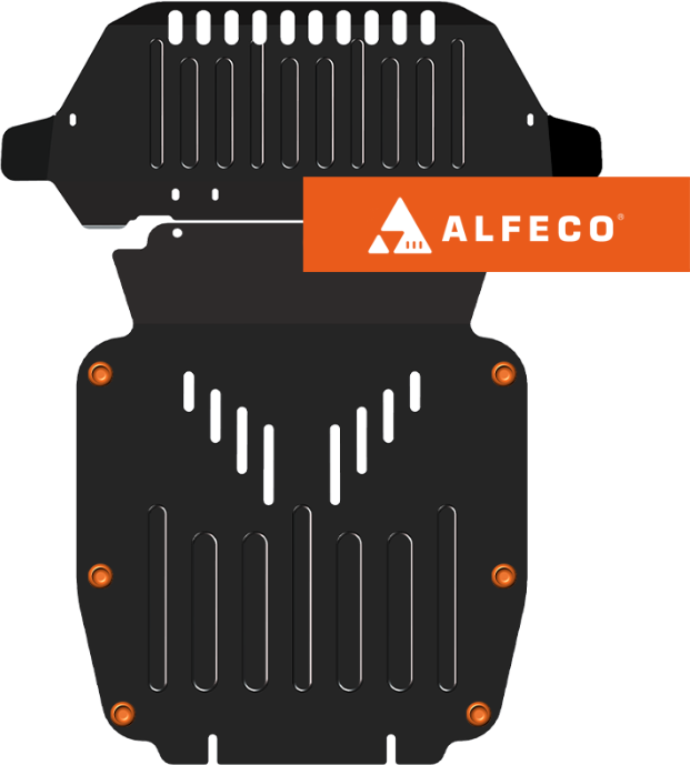 Защита Alfeco для картера и радиатора Audi Q7 I S Line 2006-2009. Артикул ALF.30.06