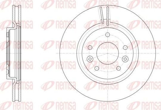 Тормозной диск Remsa. Артикул 61581.10
