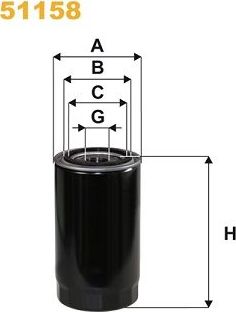 Масляный фильтр WIX Filters. Артикул 51158