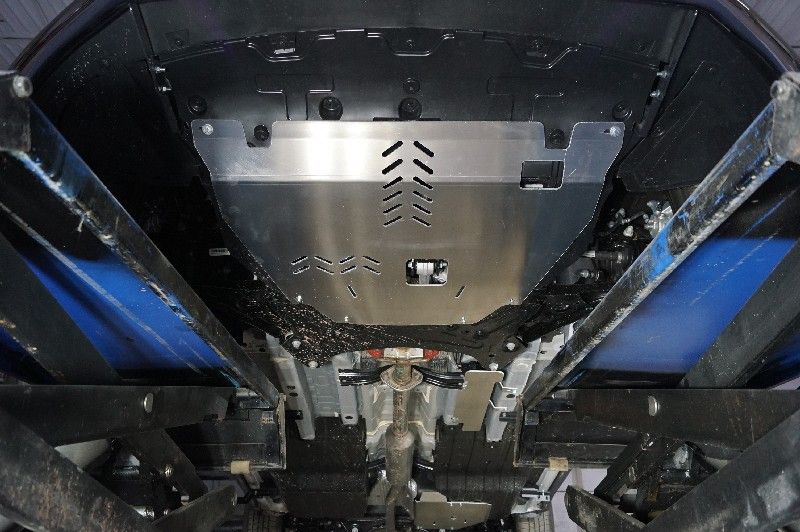 Защита алюминиевая ТСС (4 мм) для картера, бака, топливопровода и КПП Changan CS55 Plus 2023-2026. Артикул ZKTCC00609K