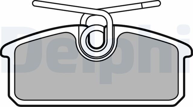 Тормозные колодки Delphi (Low-Metallic) задние для Renault Twizy 2012-2026. Артикул LP3150