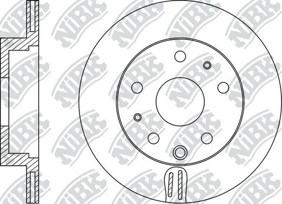 Тормозной диск NiBK задний для Mazda CX-7 I 2007-2013. Артикул RN1502