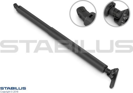 Амортизатор (упор) багажника Stabilus Lift-O-Mat®. Артикул 042069