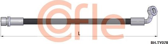 Тормозной шланг Cofle. Артикул 92.BH.TY078
