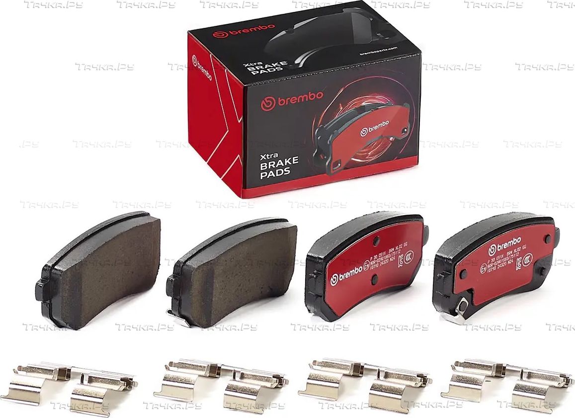 Тормозные колодки Brembo XTRA LINE для Kia Optima IV 2016-2026. Артикул P 30 051X