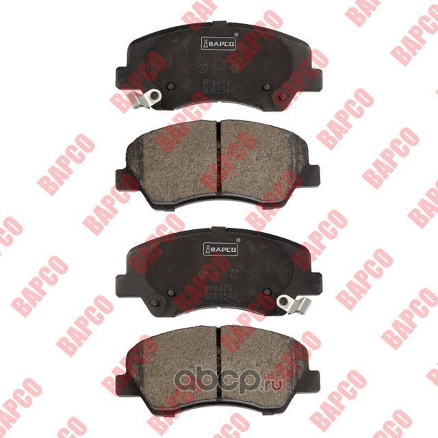 Колодки тормозные дисковые пер. HYUNDAI SOLARIS IV (RB) 10- KIA RIO II (Bapco) Bapco. Артикул BP0676