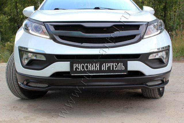 Тюнинг обвес Русская Артель переднего бампера вариант 1 для Kia Sportage III рестайлинг 2014-2016. Артикул TOKS-017100