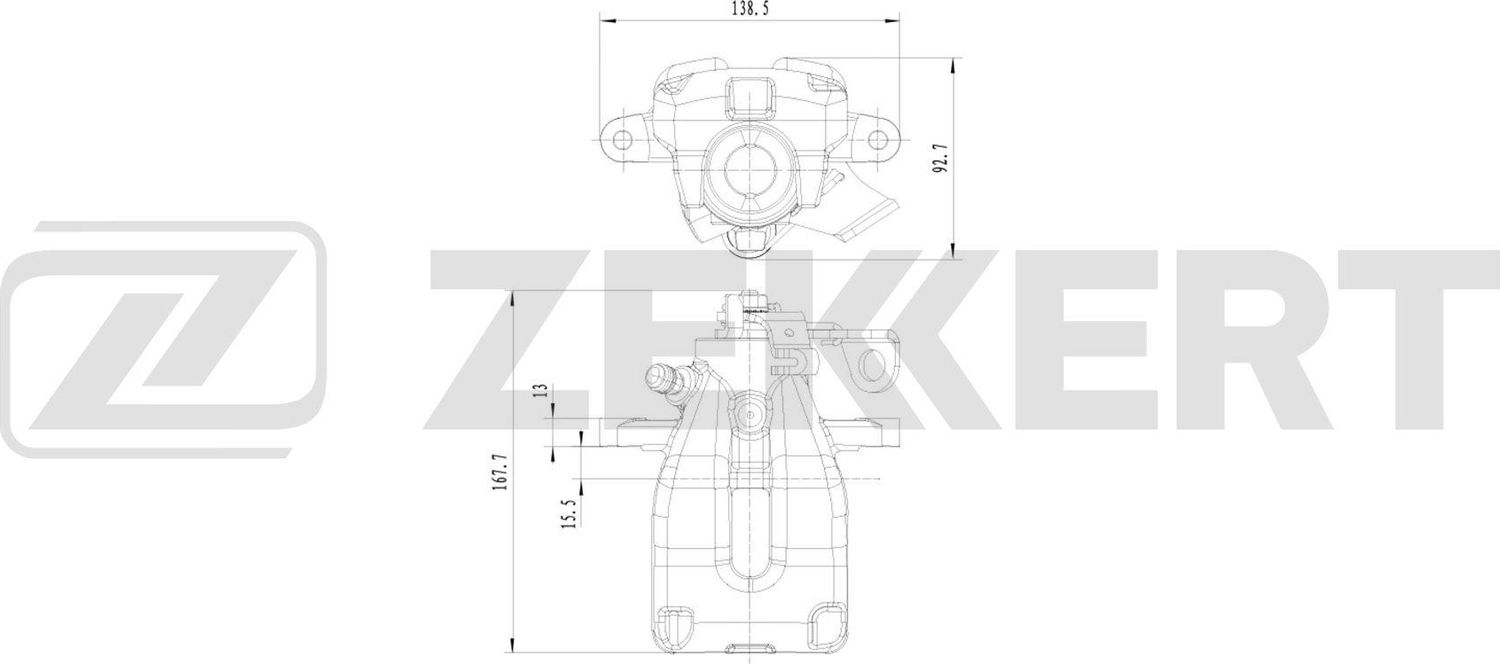 Тормозной суппорт Zekkert (алюминий). Артикул BS-8362