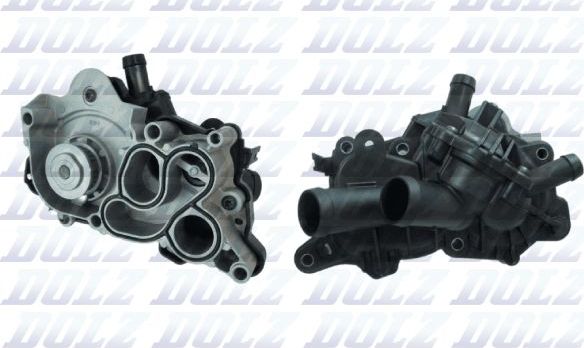 Помпа (водяной насос) Dolz для Volkswagen Scirocco III 2013-2017. Артикул A235