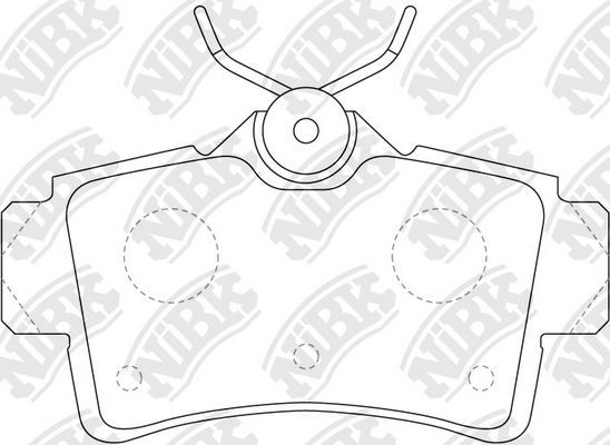 Тормозные колодки NiBK. Артикул PN0062