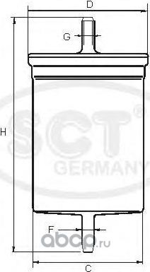 Топливный фильтр SCT-Germany ST 491. Артикул ST491