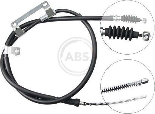 Трос ручника (тросик ручного тормоза) ABS. Артикул K19327