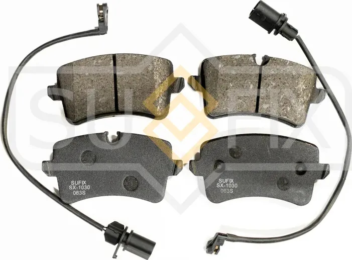 Дисковые тормозные колодки задние правые/левые AUDI A4 B8 (8K2) 2007-2015 (Sufix). Артикул SX1030