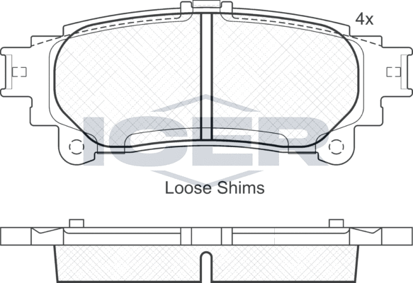Тормозные колодки Icer. Артикул 181983