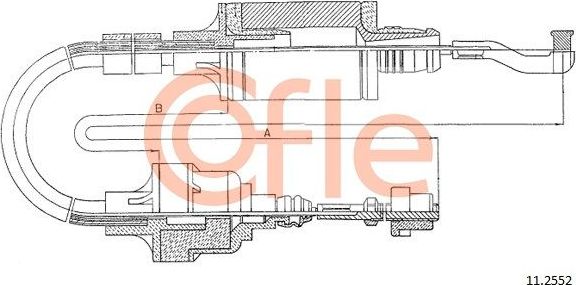 Трос сцепления Cofle. Артикул 92.11.2552