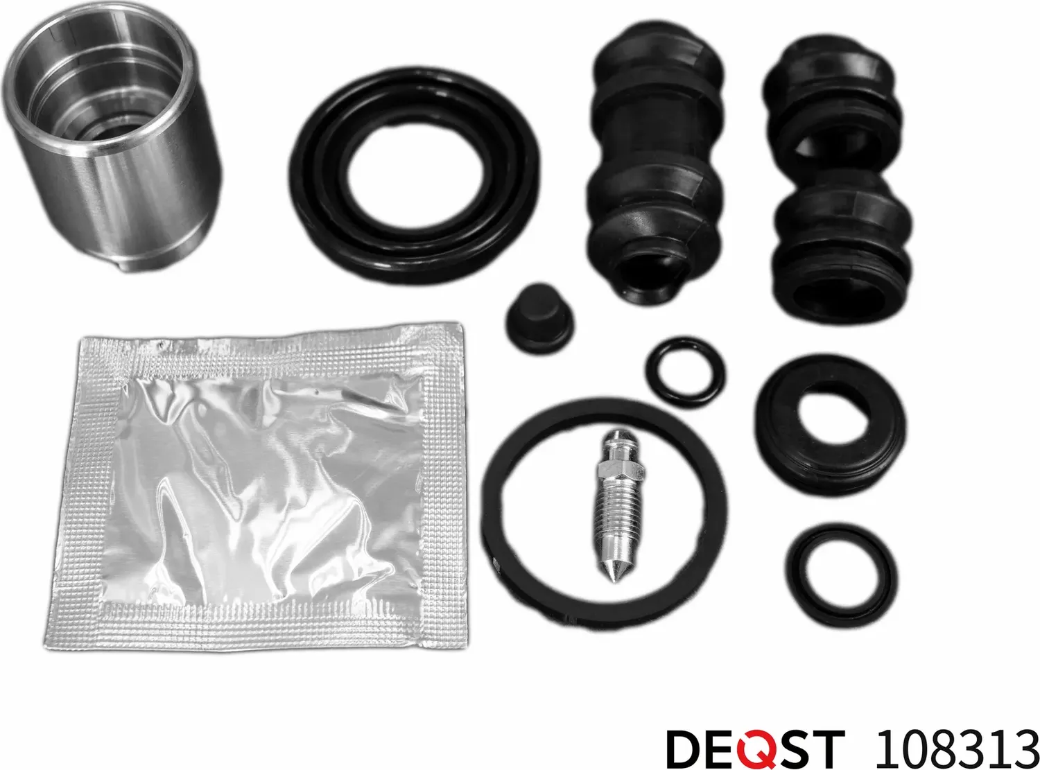 Ремкомплект тормозного суппорта с поршнем заднего (поршень O 34 mm, суппорт Kpw) (Deqst). Артикул 108313