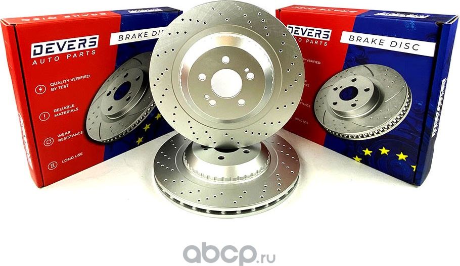 Диск тормозной задний перфорированный MERCEDES W222 (2013 ), 022689977 (Devers). Артикул 022689977