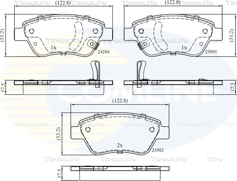 Тормозные колодки Comline Comline. Артикул CBP32376