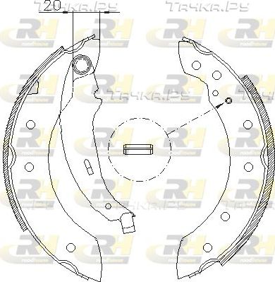 Тормозные колодки RoadHouse задние для Renault Twingo I 1996-2007. Артикул 4199.01