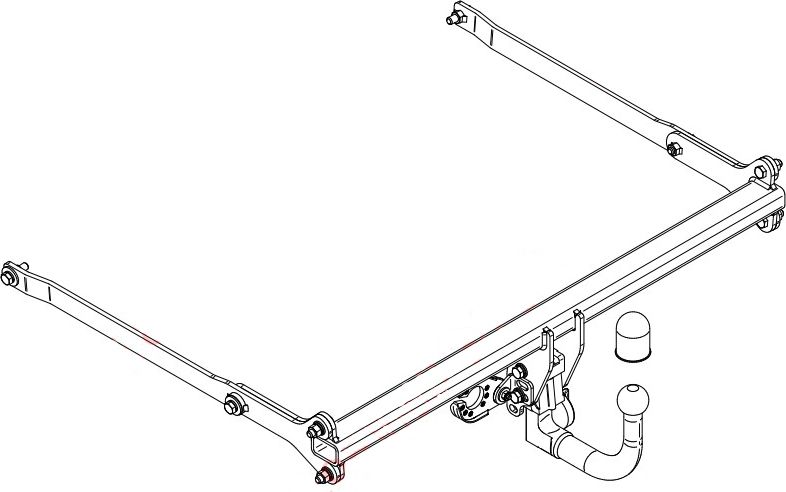 Фаркоп Steinhof для Mazda CX-30 2019-2026. Быстросъемный крюк. Артикул M-064