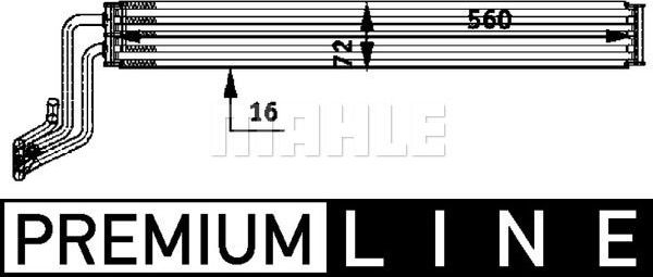 Радиатор масляный (маслоохладитель) для гидроусилителя руля Mahle Premium для Audi Q7 I (4L) 2006-2015. Артикул CLC 48 000P