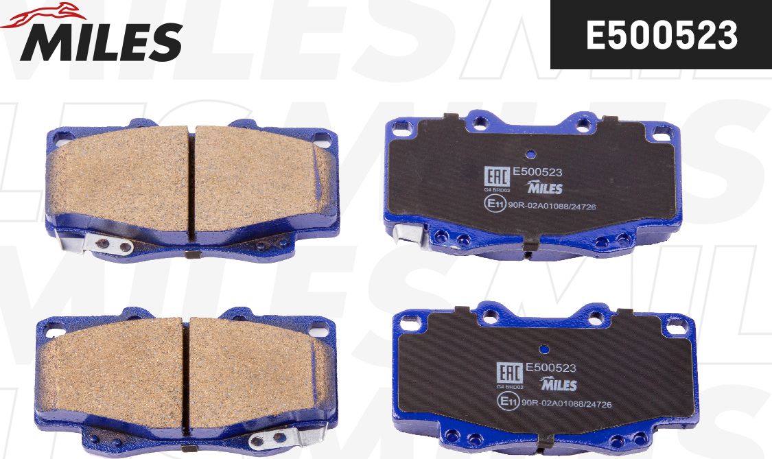 Тормозные колодки Miles (Керамика). Артикул E500523