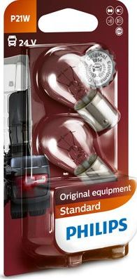 P21W 24V-21W (BA15s) (блистер 2шт.) Philips. Артикул 13498B2