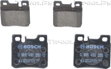 Тормозные колодки Bosch. Артикул 0 986 490 260