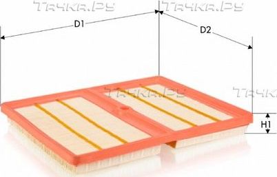 Воздушный фильтр Tecneco Filters для SEAT Leon III 2015-2026. Артикул AR1613PM