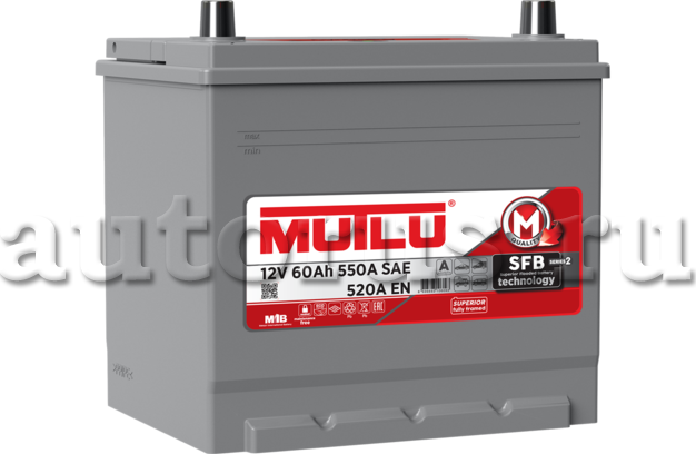 АККУМУЛЯТОР MUTLU CALCIUM SILVER 60 AЧ ВЫС ОБР SM. Артикул D2360052C