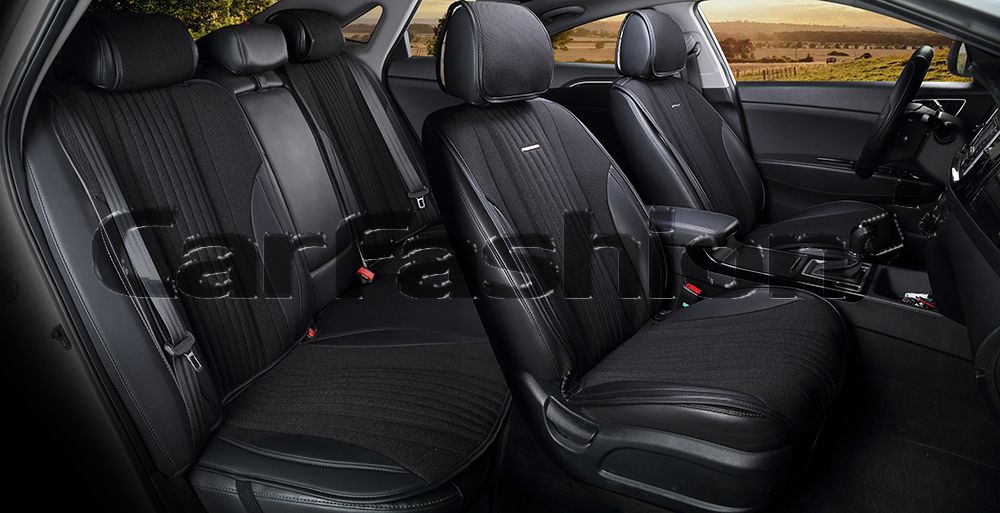 Накидки универсальные CarFashion Grand Plus для авто, цвет Черный/Черный. Артикул 21846