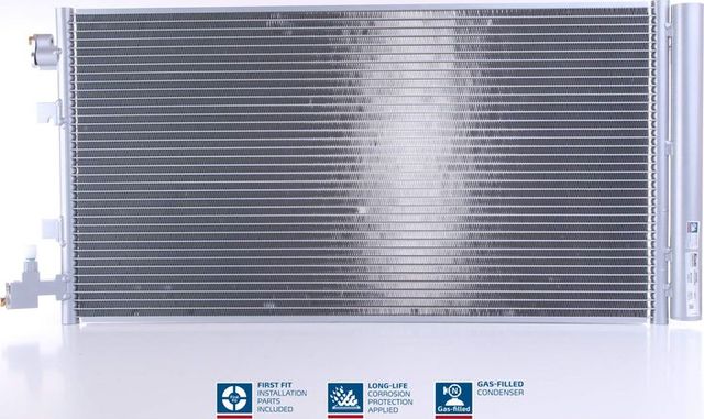 Радиатор кондиционера (конденсатор) Nissens (алюминий) для Renault Grand Scenic III 2009-2010. Артикул 940160