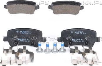 Тормозные колодки Bosch (Low-Metallic) задние для Ford Galaxy II 2006-2014. Артикул 0 986 494 213