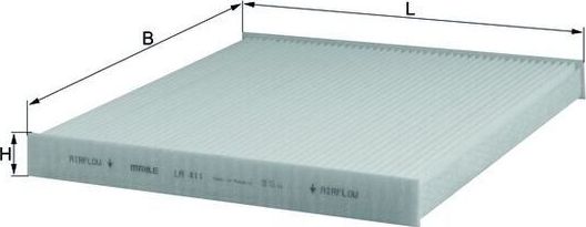 Салонный фильтр Mahle-Knecht. Артикул LA 411