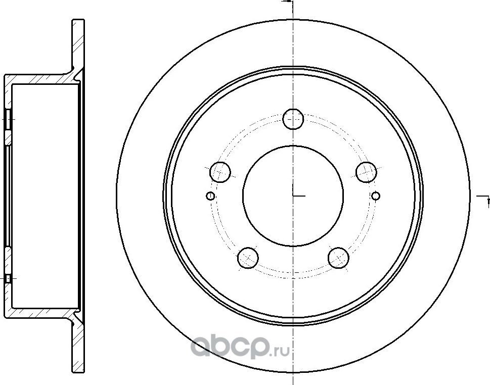 Диск тормозной (G-Brake). Артикул GR01910