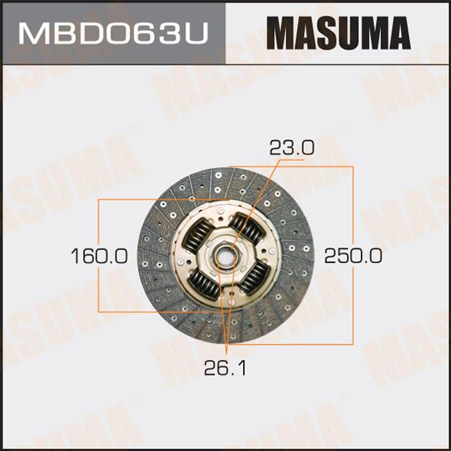 Диск сцепления Masuma. Артикул MBD063U