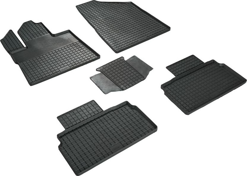 Коврики резиновые Seintex с узором сетка для салона Changan UNI-T 2022-2026. Артикул 99246