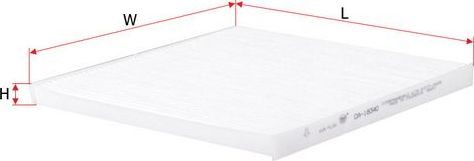 Салонный фильтр Sakura. Артикул CA-18340