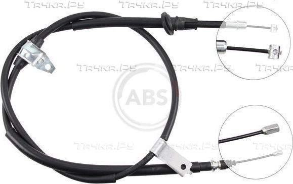 Трос ручника (тросик ручного тормоза) ABS. Артикул K14187