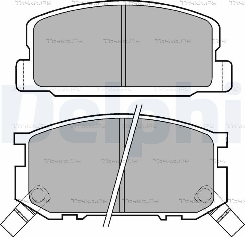 Тормозные колодки Delphi. Артикул LP402