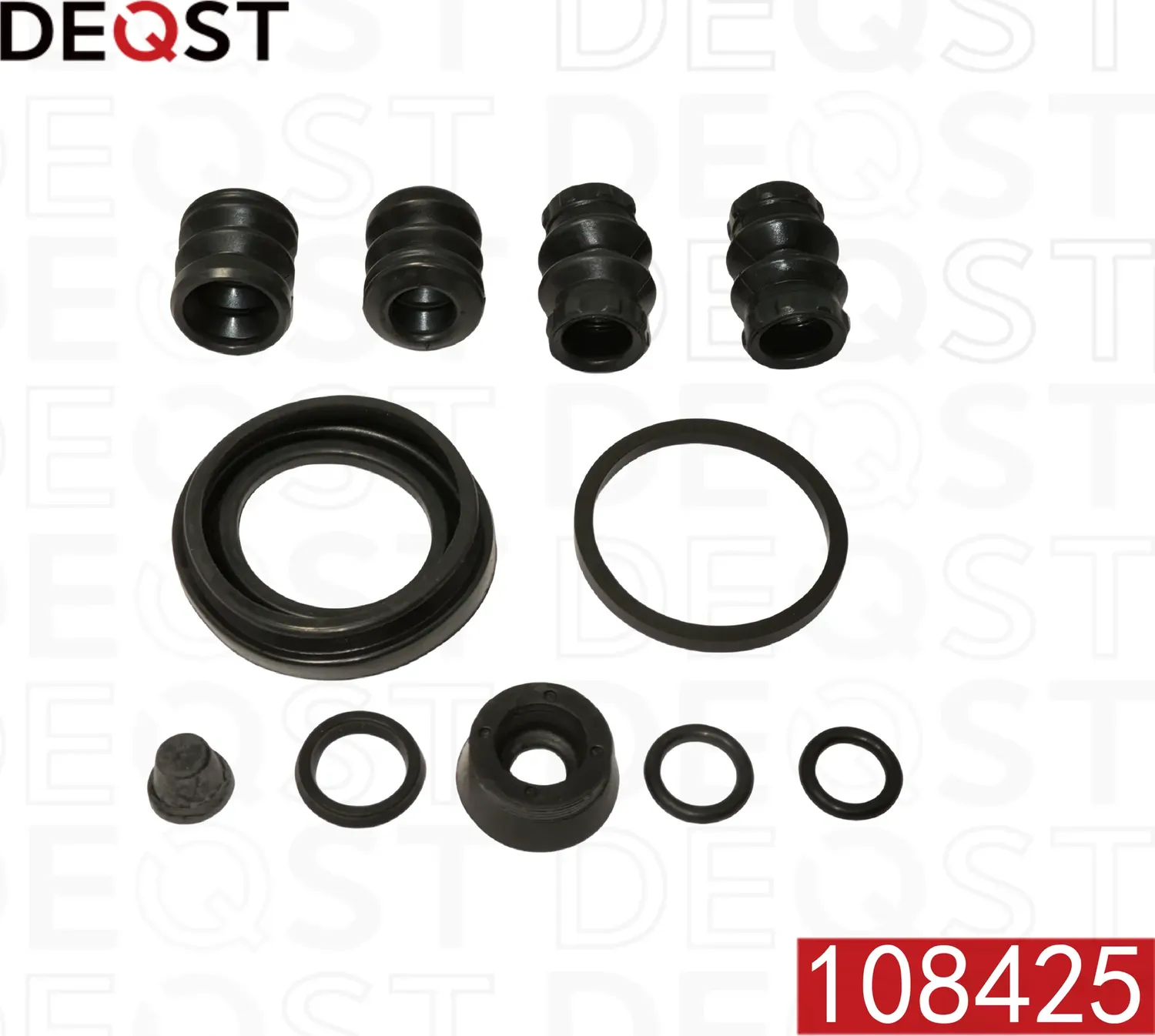 Ремкомплект тормозного суппорта заднего (для поршня O 38mm  суппорт Lucas). AUDI A4 94-00 / A6 94-97 (Deqst). Артикул 108425