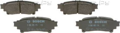 Тормозные колодки Bosch (Low-Metallic) задние для Lexus RC I 2014-2018. Артикул 0 986 495 174