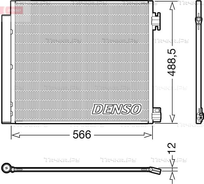 Радиатор кондиционера (конденсатор) Denso. Артикул DCN46026